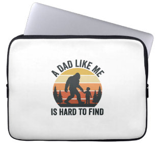 Bigfoot Dad Like Me Is Hard to Find Vintage Shirt_ Laptop Sleeve