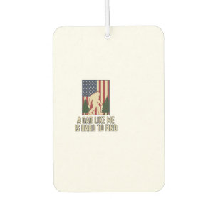Bigfoot Dad Vintage American Flag Shirt Design_1 Air Freshener