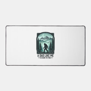 Bigfoot Dad Vintage Engraving Funny Father Shirt D Desk Mat