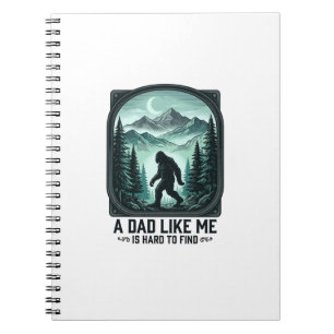 Bigfoot Dad Vintage Engraving Funny Father Shirt D Notebook