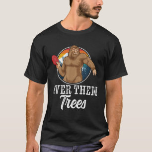 Bigfoot Disc Golf Cryptid Sasquatch Disc Golfer Fr T-Shirt