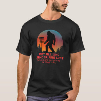 Bigfoot Disc Golf Sasquatch Chain Tosser Funny Big T-Shirt