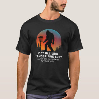Bigfoot Disc Golf Sasquatch Chain Tosser Funny Big T-Shirt