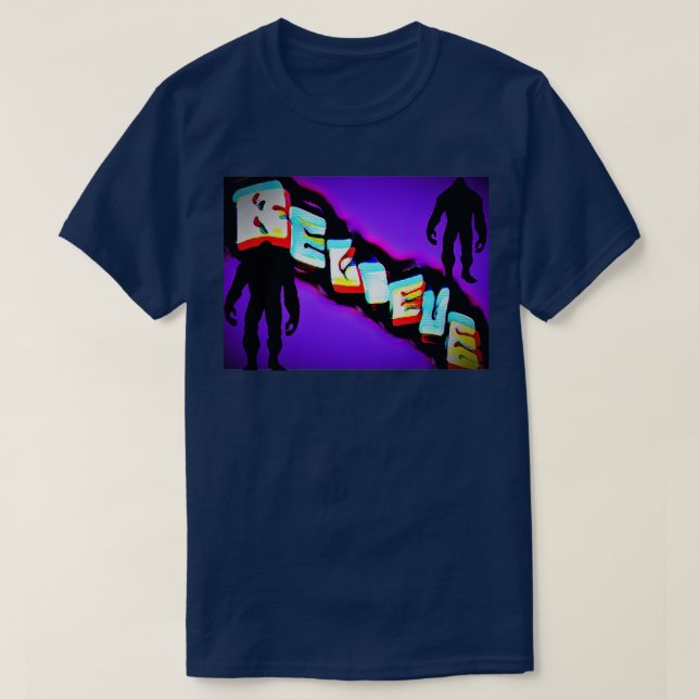 Bigfoot Doesnt Believe In You Either Triblend T-Shirt (Design Front)
