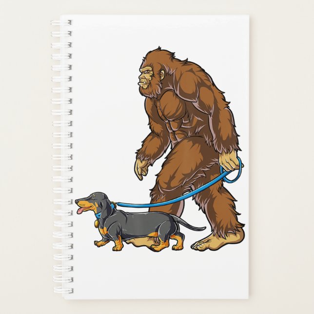 Bigfoot Dog Walk Dachshund T Sasquatch Kids Men W (Devant)