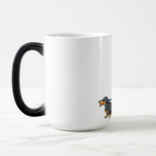 Bigfoot Dog Walk Dachshund T  Sasquatch Kids Men W Magic Mug