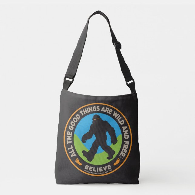 Bigfoot Draw String Backpack. Crossbody Bag (Front)