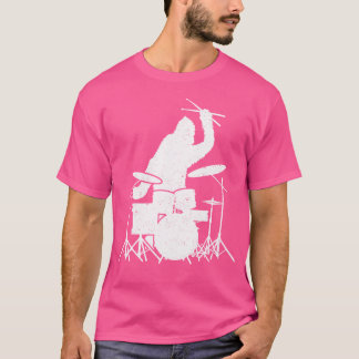 Bigfoot Drumstick Sasquatch Drumming Drummer Drums T-Shirt