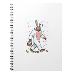Bigfoot Easter Bunny Costume Funny Sasquatch Men W Notebook