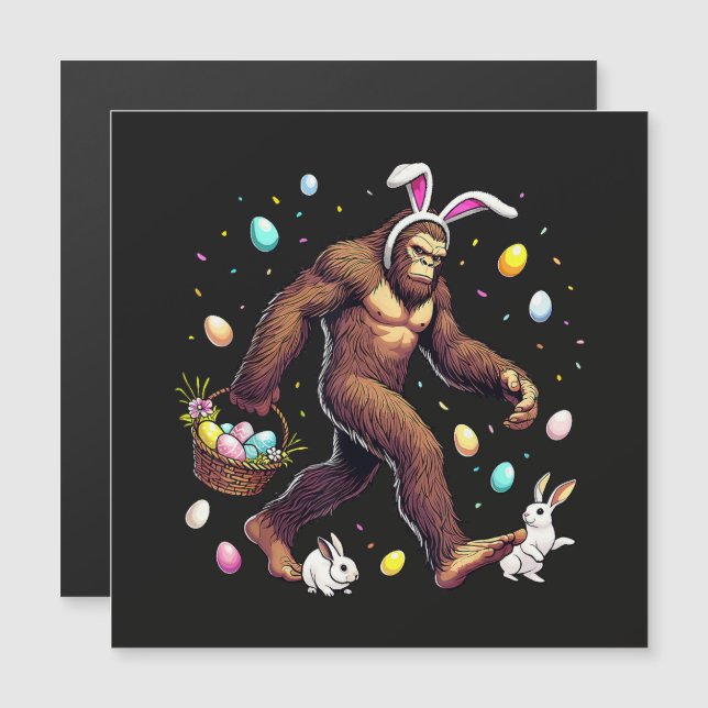 Bigfoot Easter Day Funny Sasquatch (Front/Back)