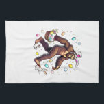 Bigfoot Easter Day Funny Sasquatch Cute Bunny East Kitchen Towel<br><div class="desc">Bigfoot Easter Day Funny Sasquatch Cute Bunny Easter Eggs T-Shirt</div>