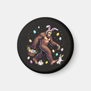 Bigfoot Easter Day Funny Sasquatch Magnet