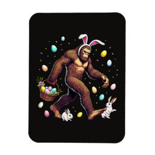 Bigfoot Easter Day Funny Sasquatch Magnet