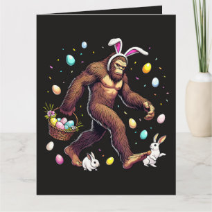 Bigfoot Easter Day Funny Sasquatch Thank You Card