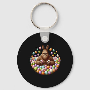 Bigfoot Easter Keychain