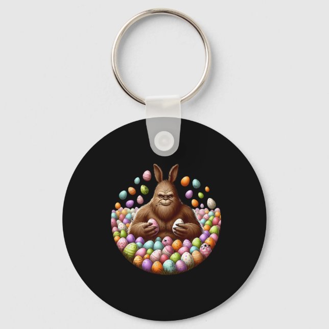 Bigfoot Easter  Keychain (Front)