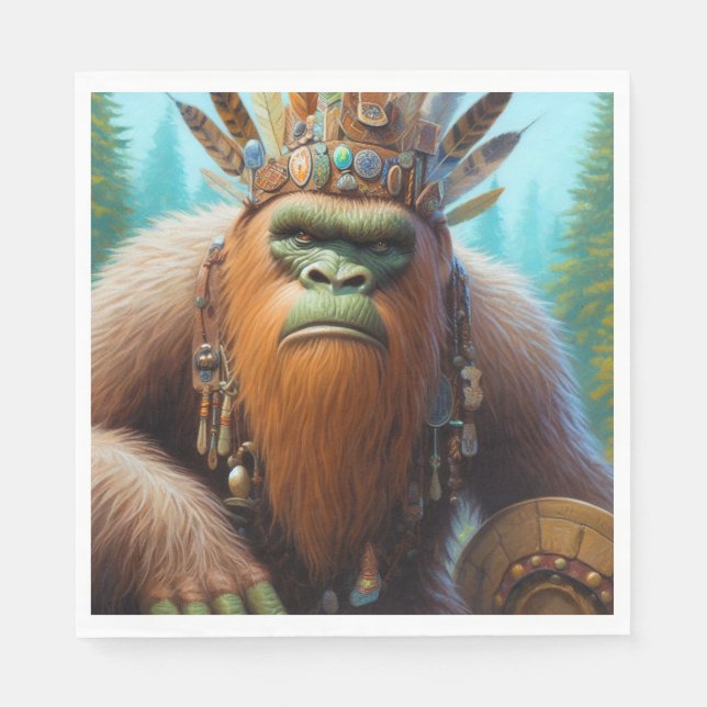 Bigfoot Eco Warrior Napkin (Front)