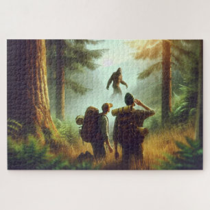 Bigfoot Encounter, Mystery, Legendary Jigsaw Puzzle