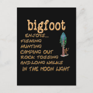 Bigfoot Enjoys Postcard