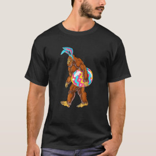 Bigfoot Ester Egg Funny Easter Day Men Love Sasqua T-Shirt