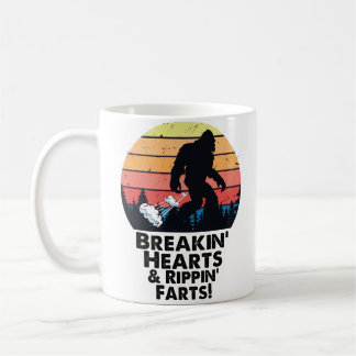 Bigfoot Fart Mug - Breakin' Hearts blague