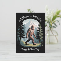 Bigfoot Father's Day Sasquatch Funny Dad