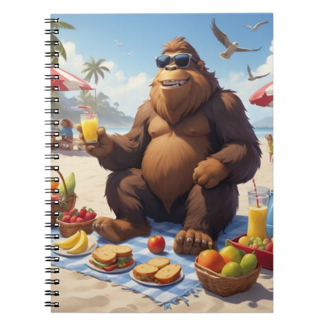 Bigfoot, Feet on Sand Notebook (Front)