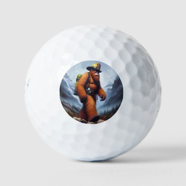 Bigfoot Fireman Golf Balls (Front)