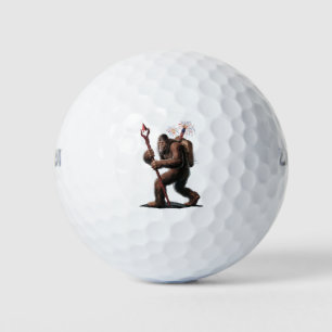 Bigfoot Fireworks 4th of July Usa Flag Sasquatch Golf Balls