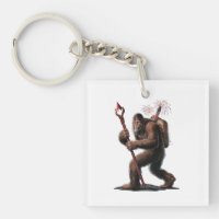 Bigfoot Fireworks 4th of July Usa Flag Sasquatch