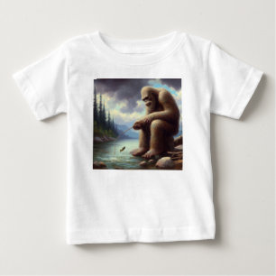 Bigfoot Fishing Baby T-Shirt