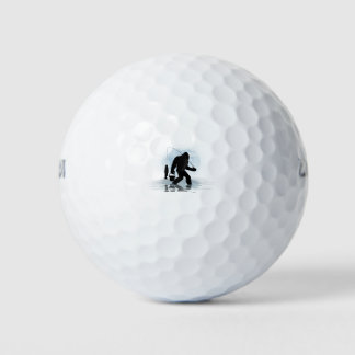 Bigfoot Fishing-Bigfoot Fishing Funny Sasquatch Golf Balls