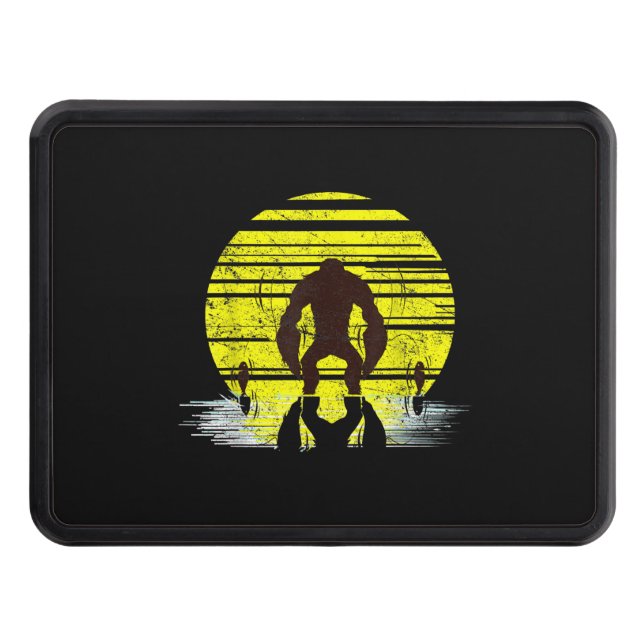 Bigfoot Fishing Camp Bait Boating Lure Fishing Rod Trailer Hitch Cover (Front)