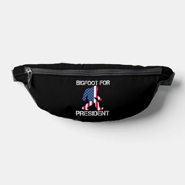 Bigfoot For President Funny Bigfoot Fanny Pack (Lay Down)