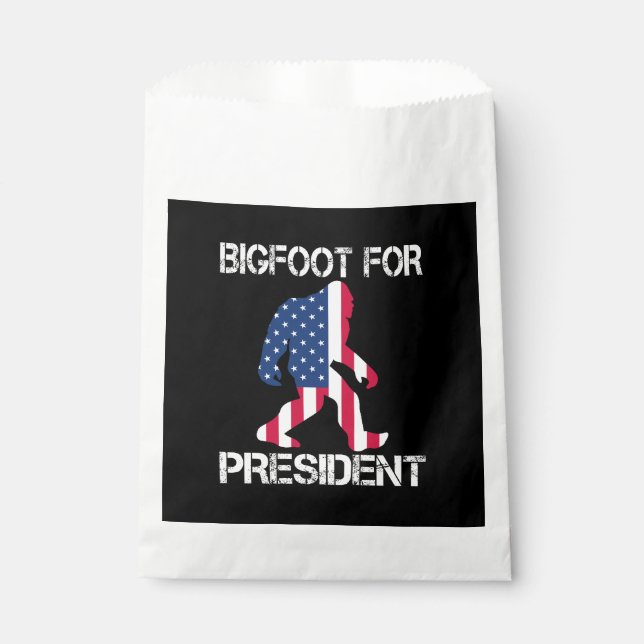 Bigfoot For President Funny Bigfoot Favour Bag (Front)