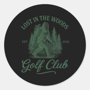 Bigfoot Golfing Sasquatch Golf For Men And Women G Classic Round Sticker