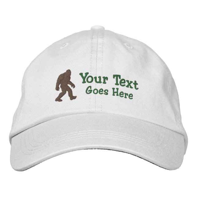 Bigfoot Gone Squatchin Customizable Embroidered Hat (Front)