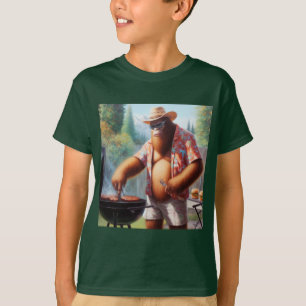 Bigfoot Grilling Burgers T-Shirt
