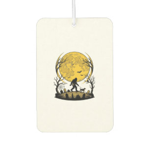 Bigfoot Halloween Shirt Full Moon Dog Walk_1 Air Freshener