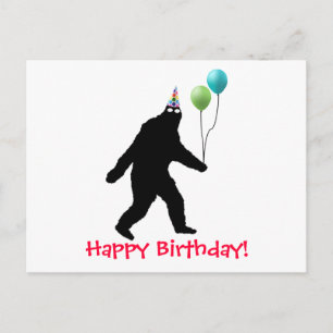 Bigfoot Happy Birthday! Postcard