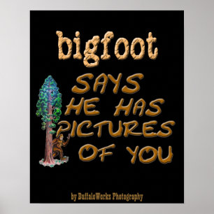 Bigfoot Has Pictures Poster