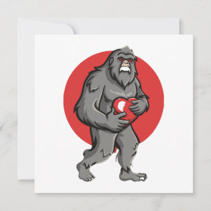 bigfoot heart valentines day