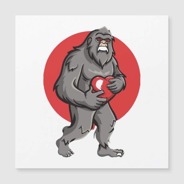 bigfoot heart valentines day (Front)