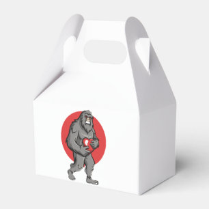 bigfoot heart valentines day favor box