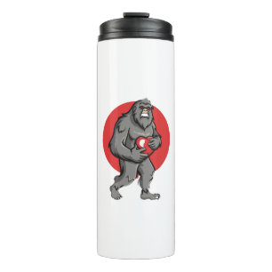 bigfoot heart valentines day thermal tumbler
