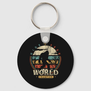 Bigfoot Hide And Seek Champion Shirt Sasquatch Cam Keychain