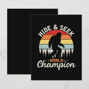 Bigfoot Hide And Seek World Champion Card
