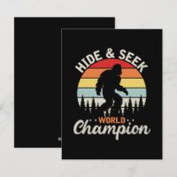 Bigfoot Hide And Seek World Champion