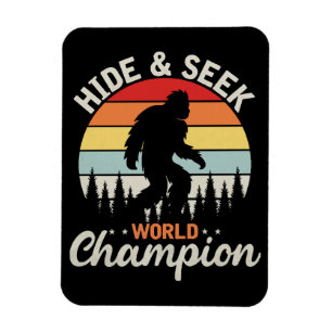 Bigfoot Hide And Seek World Champion Magnet