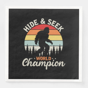 Bigfoot Hide And Seek World Champion Napkin